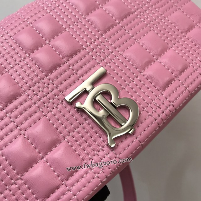 Burberry專門店新款羊皮小號TB蘿拉包 巴寶莉絎縫品牌格紋鏈條單肩挎背女包 yxb1538